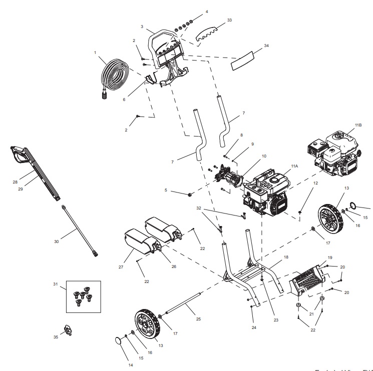 generac 005988 Power Washer repair Parts